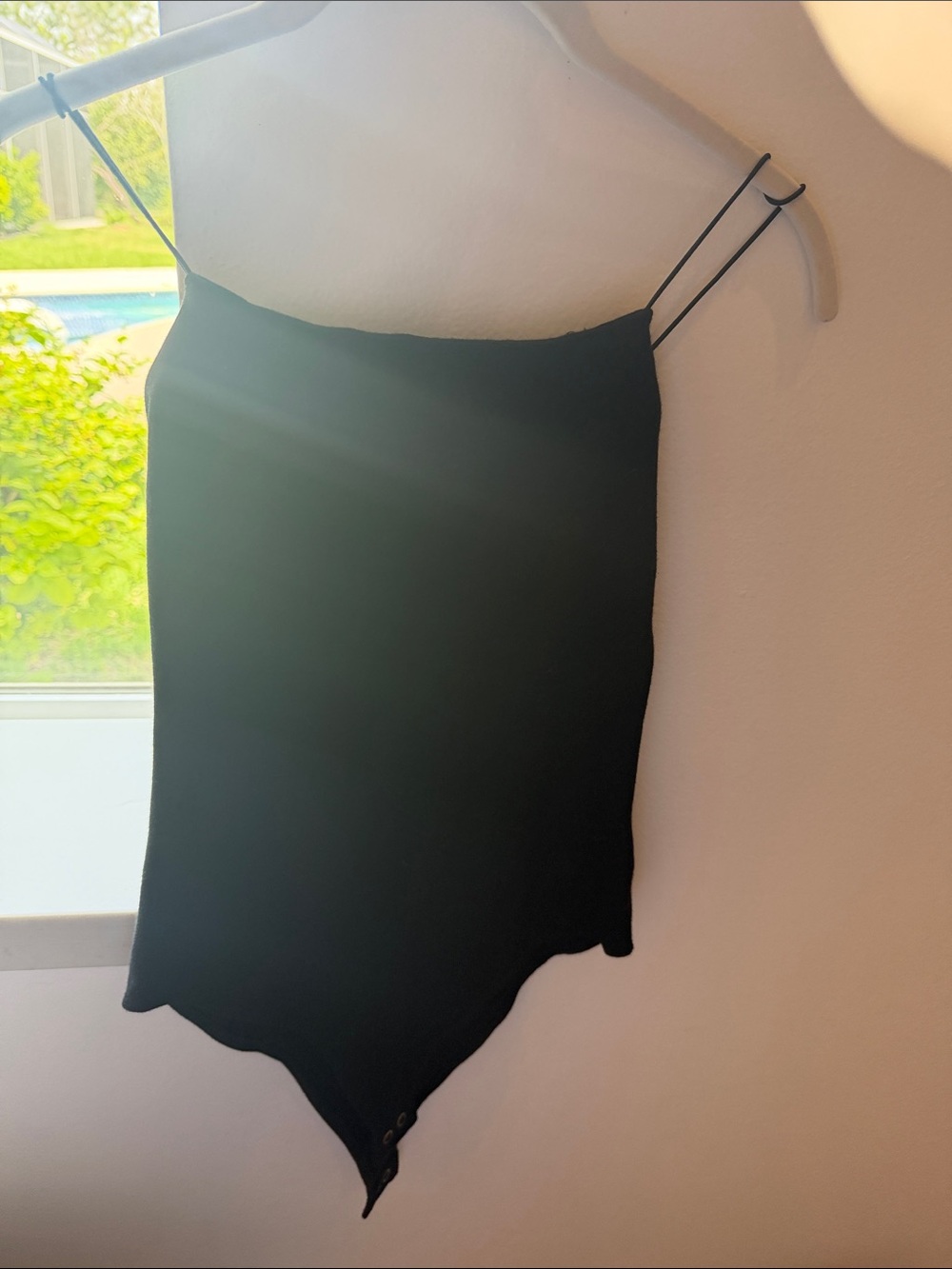 Target Black Sleeveless Bodysuit/ shapewear hour glass look w/ Spaghetti Straps